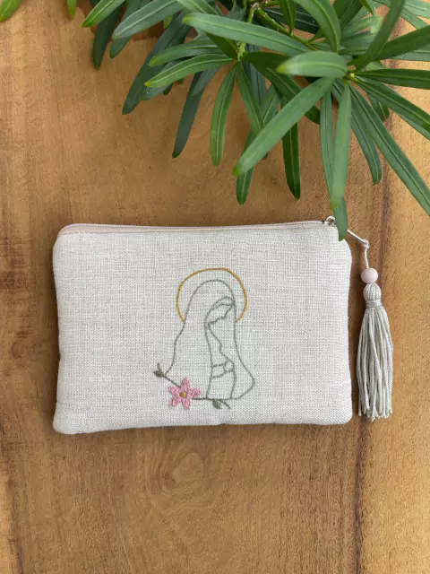 Nécessaire / Porta-terço Nossa grávida