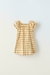 Vestido Natural CUADRILLÉ ZARA - comprar online