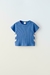 Remera Corazones Azul Claro Zara