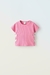 Remera Corazones Rosa chicle Zara