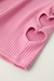 Remera Corazones Rosa chicle Zara - comprar online