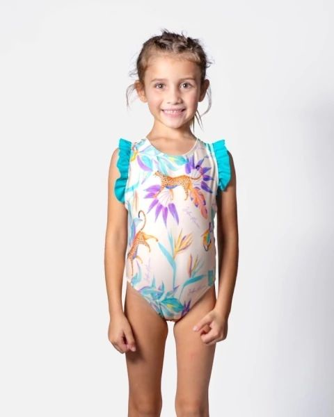 Enteriza UV50+ LEOPARDO BEIGE - comprar online