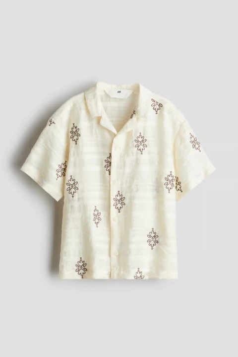 Camisa BORDADA H&M - comprar online