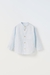 Camisa cuello celeste ZARA