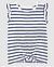 Remera nudo rayas Blanco y azul Carter´s