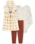 Set 3 Piezas Body, Pantalón y Chaleco OTOÑAL CARTER´S