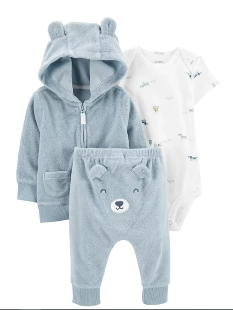 Set 3 Piezas Body, Pantalón y Campera CARTER´S