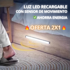 BARRA LED USB RECARGABLE CON SENSOR ¡OFERTA 2X1!