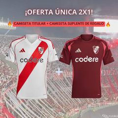 CAMISETA DE RIVER TITULAR 2025 + SUPLENTE DE REGALO! - comprar online