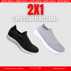 Zapatillas elastizadas sin cordones ¡OFERTA 2X1! - comprar online