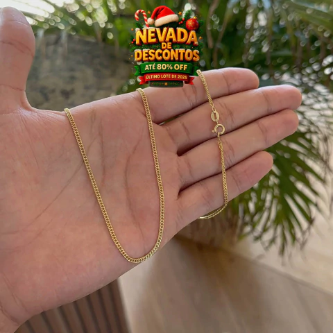 CORRENTE GRUMET 1,8MM ( FECHO BOIA ) - BANHO OURO 18K - comprar online