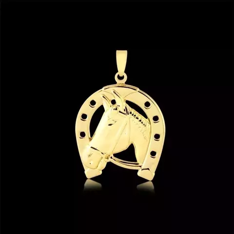 Pingente Ferradura Banhado a Ouro 18k - comprar online