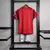 CAMISA + SHORT INFANTIL UNISSEX MANCHESTER UNITED HOME I 23/24 TORCEDOR ADIDAS - VERMELHO