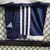 CAMISA + SHORTS INFANTIL UNISSEX AJAX AWAY II 2023 ADIDAS - AZUL CLARO - loja online