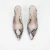Slingback Vickie em Couro Snake Cor Off White na internet