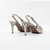 Slingback Vickie em Couro Snake Cor Off White - Kuntzler 