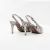 Slingback Vickie em Couro Snake Cor Off White - Kuntzler 
