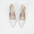 Slingback Vickie em Couro Cor Off White na internet