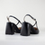 Slingback Amber em Couro Metalizado Cor Preto na internet