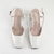 Slingback Amber em Couro Verniz Cor Off White na internet