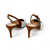 Slingback Leia em Couro Cor Tabaco/Leite de Coco KZ4005006A01 - Kuntzler 