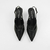Slingback Valença em Couro Cor Preto - Kuntzler 