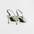 Slingback Valença em Couro Cor Off White - loja online