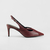 Slingback Valença em Couro Cor Bordô - comprar online