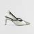 Slingback Valença em Couro Cor Off White/Dourado - comprar online