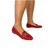 Loafer Tais em Couro Cor Vermelho - comprar online