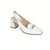 Slingback Monique em Couro Cor Leite de Coco