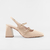 Slingback Monique em Couro Cor Nude - comprar online