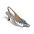 Slingback Catarina em Couro Cor Prata KZ4017002A02