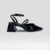 Slingback Luciana em Couro Cor Preto