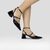 Slingback Luciana em Couro Cor Preto - comprar online