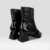 Bota Iris Cano Curto em Couro na Cor Preta KZ4023002A01 - loja online