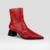 Bota Iris Cano Curto em Couro na Cor Vermelho KZ4023002A03 na internet