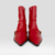 Bota Iris Cano Curto em Couro na Cor Vermelho KZ4023002A03 - Kuntzler 