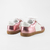 Tênis Cassey em Couro Cor Off White/Rosa Metalizado - loja online