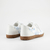 Tênis Cassey em Couro com Tecido Português Cor Off White/Azul - loja online