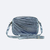 Bolsa Donna em Couro Metalizado Cor Azul - comprar online