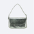 Bolsa Cleo em Couro Metalizado Cor Prata