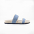 Rasteira Lexi Papete em Tecido Jeans Cor Azul - comprar online