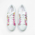 Tênis Vivian em Couro Cor Off White/Rosa - Kuntzler 