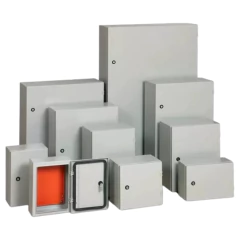 Caixa Metálica Quadro Painel De Comando 300x300x200 COM FLANGE IP-54 BN - comprar online