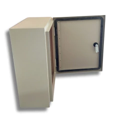 Caixa metálica quadro painel de comando 600x600x250 DE SOBREPOR COM FLANGE IP -54 BN na internet