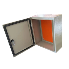 CAIXA METALICA QUADRO PAINEL DE COMANDO 400 X 400 X 250 COM FLANGE IP-54 BN - QC - Quadros de Comando