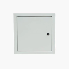 Caixa metálica quadro painel de comando embutir 400x400x120-150MM IP-40 BN