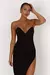 VESTIDO NAT STRAPLESS NEGRO