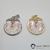Pingente pi 8245 - medalha Preta Velha com strass e acrílico - Gatopretobijuterias